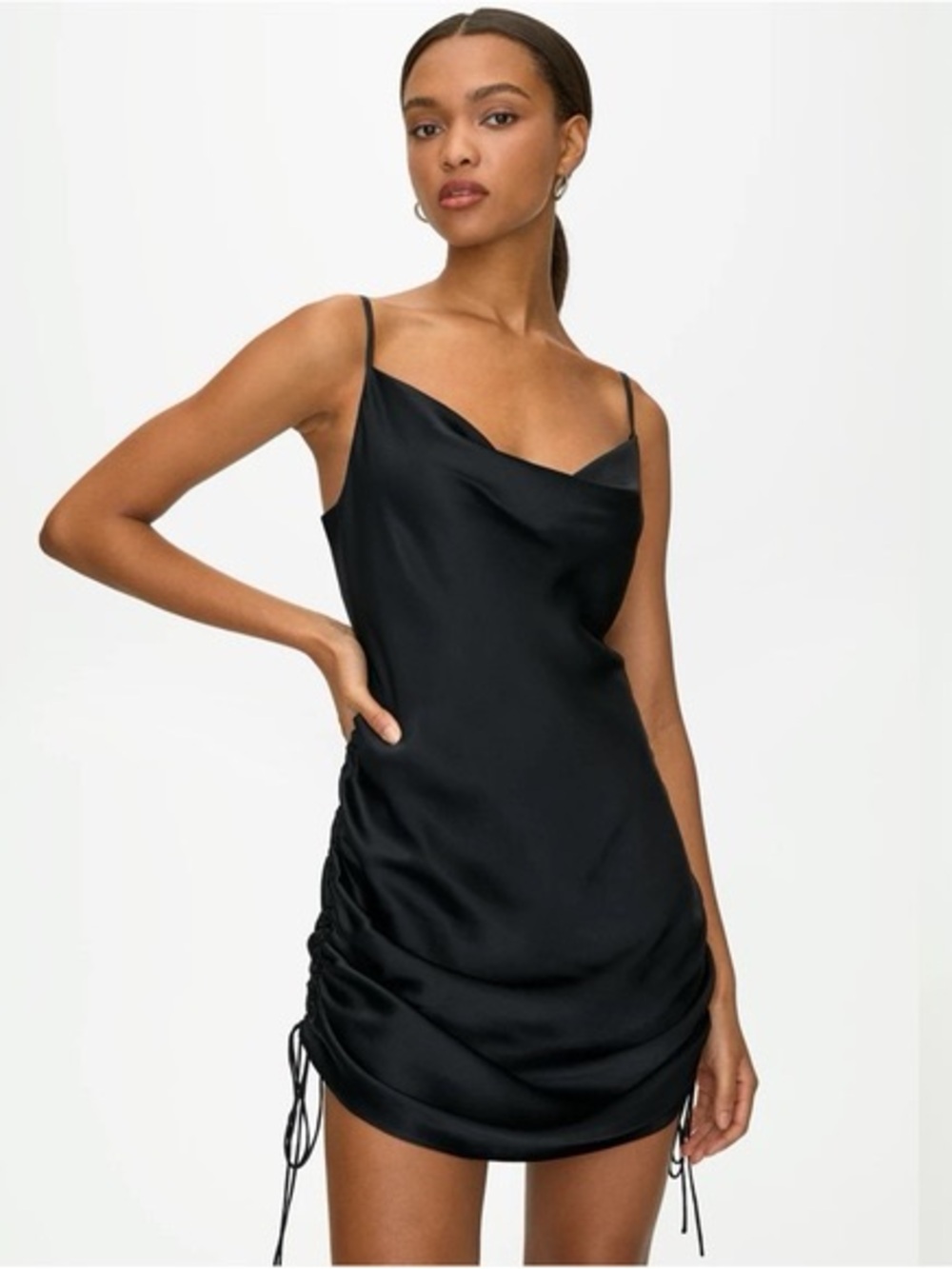 Wilfred Only Ruched Slip Dress